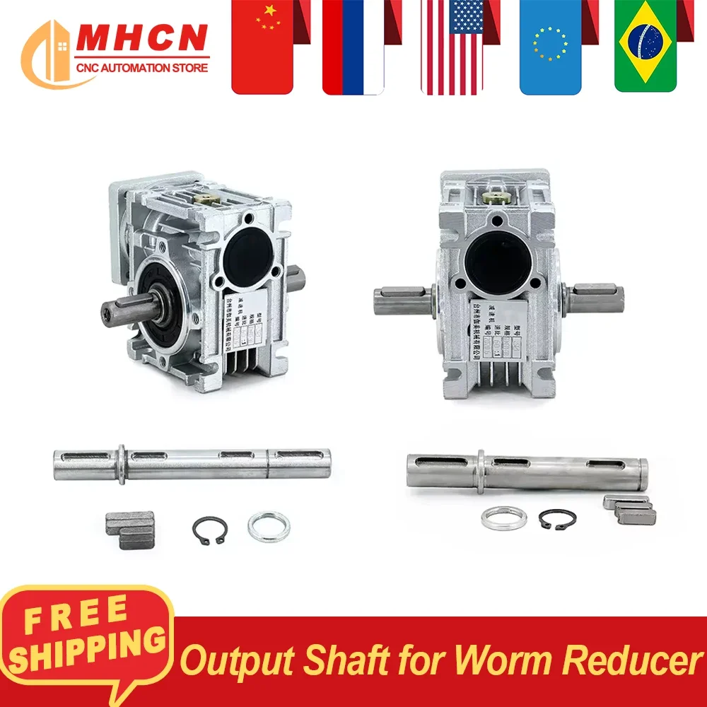 ON SALE Output Shaft for Worm Reducer NMRV030 NMRV040 Single Shaft / Double Worm Gear Reducer Accessories