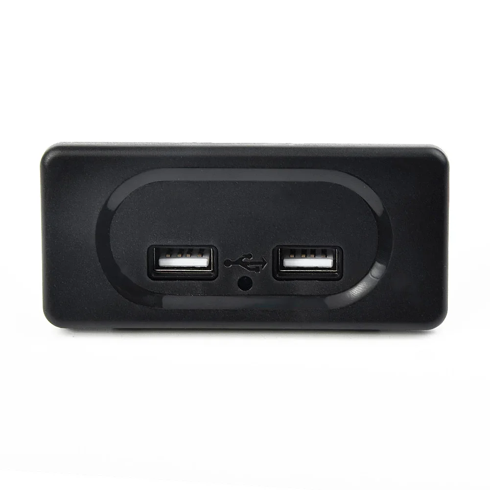 

Car Charger Socket 3100mA For 12V Motorhome Wear-resistance Accessories Black Boat Car DC5V/3.1A Dual USB Ports