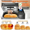 *Bread Maker, 17-in-1 Dual Heaters Bread Maker, Auto Nut Dispenser,Ceramic Pan& Touch Panel, 3 Loaf Sizes, Bread Maker 3