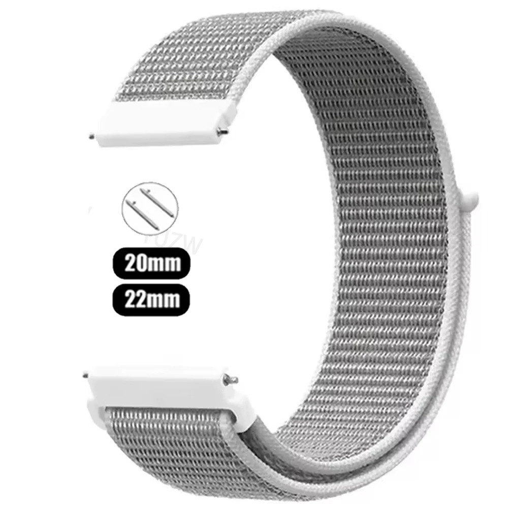 Nylon Sports Strap, Soft Wristband, 22/20mm