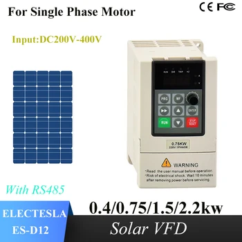 VFD อินเวอร์เตอร์พลังงานแสงอาทิตย์ 220V Single-Phase อินพุต 200V-400VDC Single-Phase เอาต์พุต 220V Single-Phase Submersible ปั๊มควบคุมความเร็ว 1