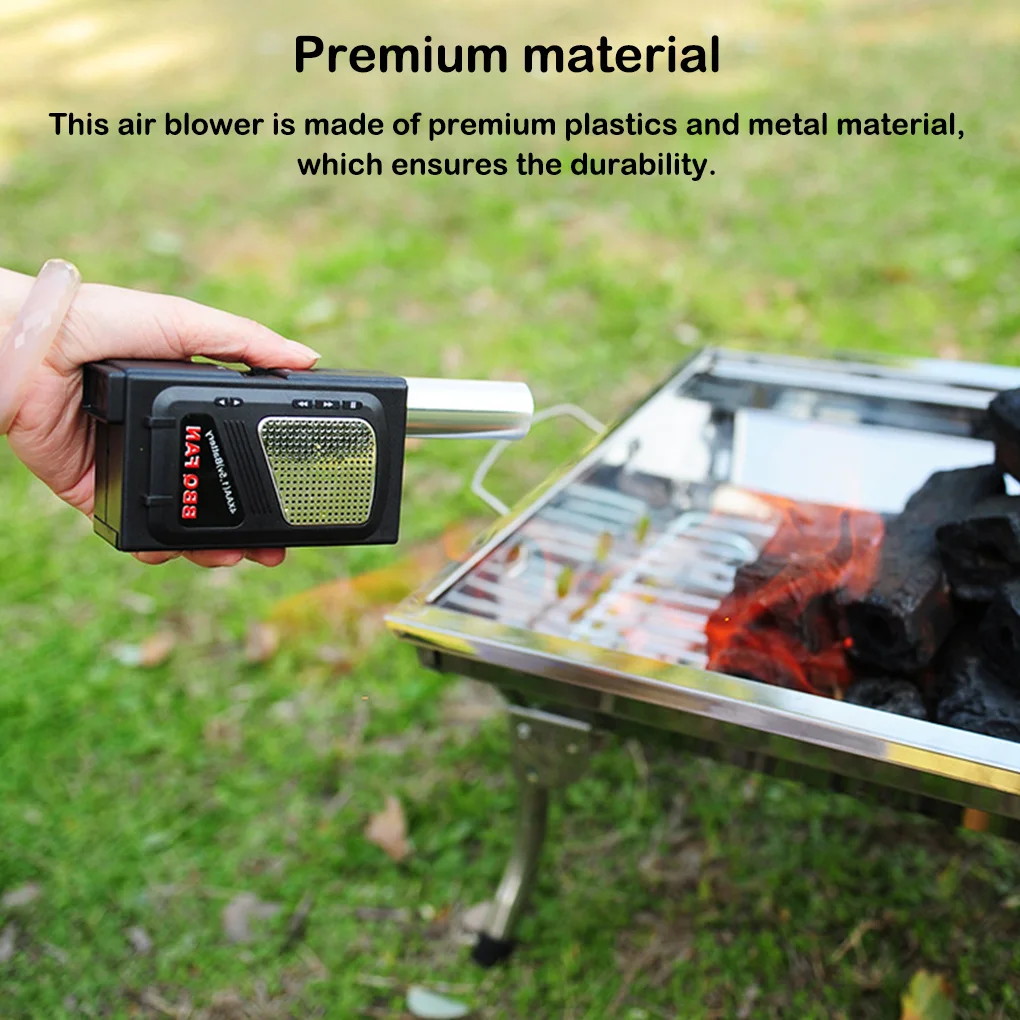 Portable Electric BBQ Fan Air Blower for Outdoor Camping Barbecue Picnic BBQ Cooking Tool Multifunctional Grill Accessories
