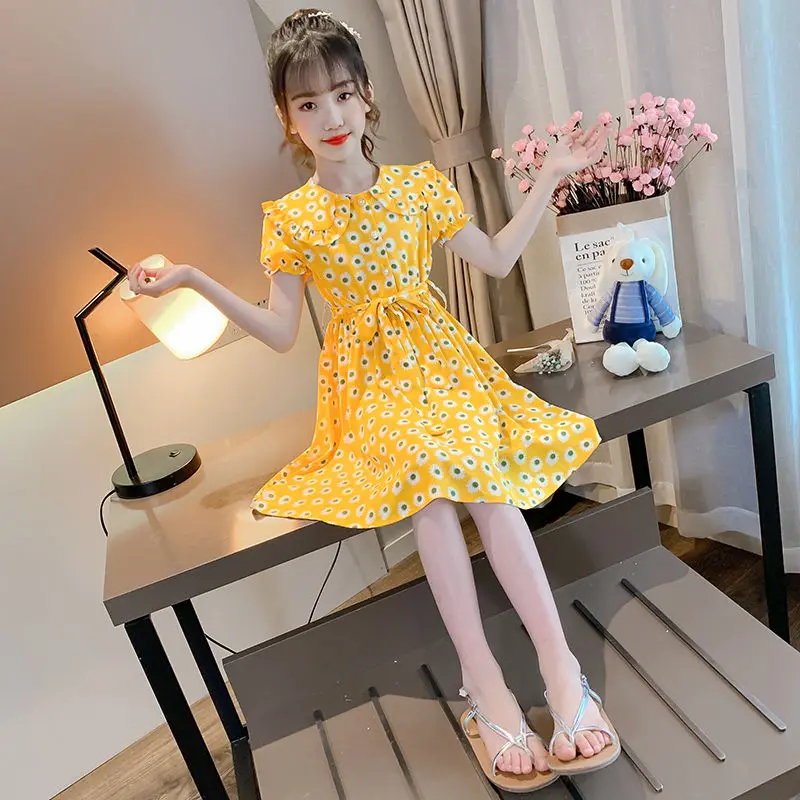 Abiti Per Ragazze Per Bambini 2023 Estate Nuovi Vestiti Da Festa Da 2 A 12 Anni Princess Ball Party Girl Flowers Dress Bambino Coreano Baby