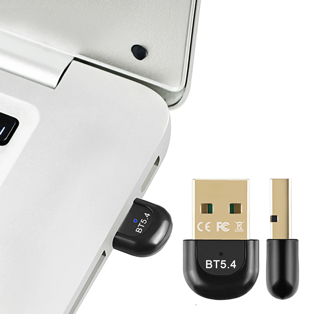 USB 블루투스 호환 5.4 어댑터, 무선 USB 어댑터, 드라이버 프리 USB 동글 어댑터, 플러그 앤 플레이, 컴퓨터 PC 노트북용
