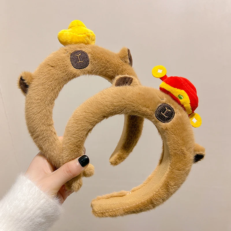 Hair Hoop with Kapіbara Funny Party Hats Birthday Party Hat Capybara Headband Birthday Gift Combing Freak Toy Gift for Kids party hat,birthday headband set