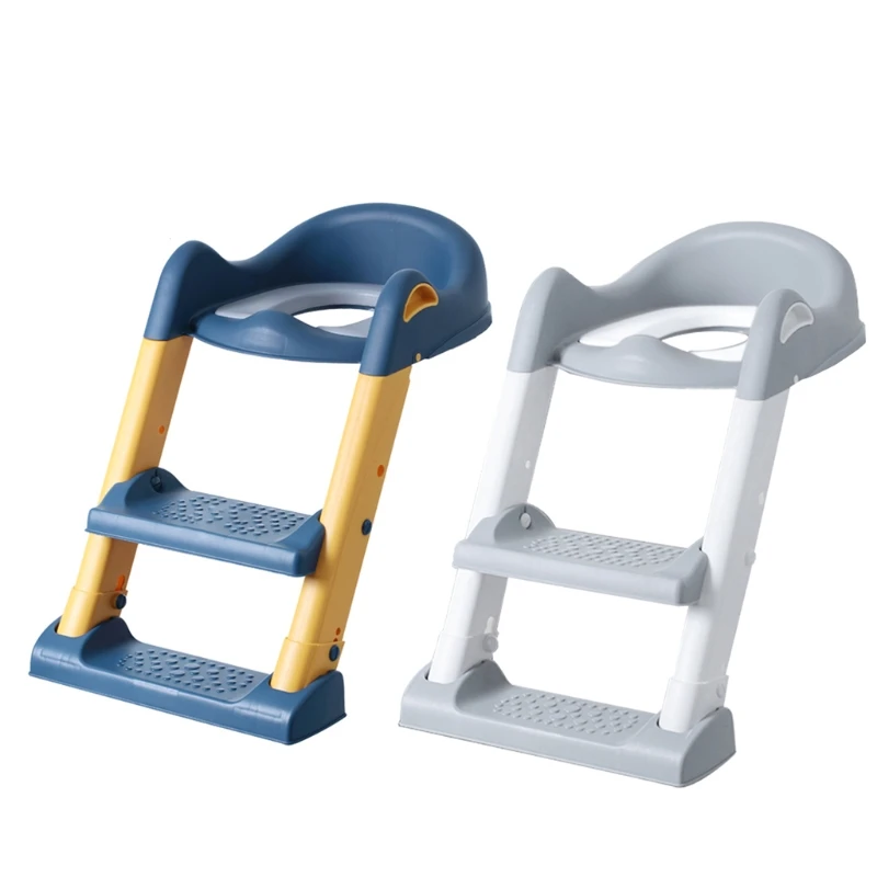

Portable Folding Toilet Seat Potty Chair Child Non-Slip Potty Training Seat with Adjustable Step Stools Ladder Urinal