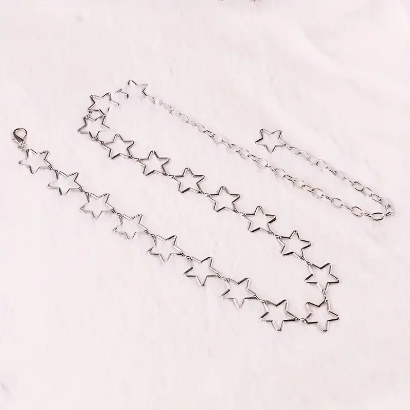 Star Waist Chain, Women's Sexy Belly Body Chain, Summer Beach Metal Belt Geometric Versatile Pentagram Chain Accessory Sec1b8ddcdd5442f9886a163b4a8373df5