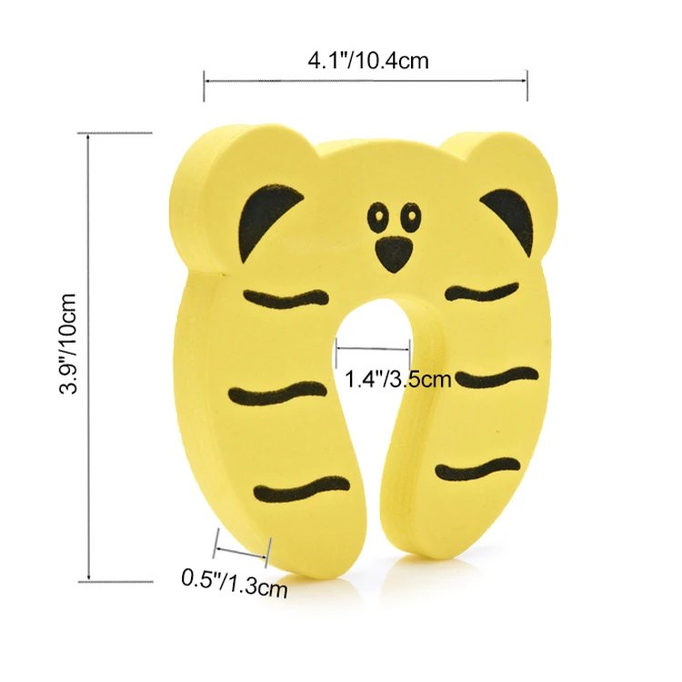 Children Doorstop Door Clip Soft Foam Door Stopper Holder EVA C Shape Kids Doorstops Baby Safety Locks Finger Security Protecter
