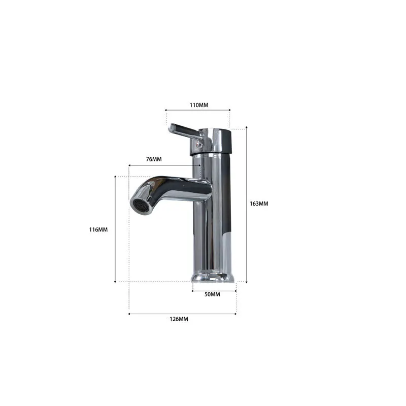 Undertable Washbasin Cold And Hot Countertop Basin All Copper Single Connection Faucet