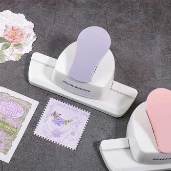 Stamp Shaped Edge Paper Punch, Portable Hole Puncher for Crafts, Scrapbooking Supplies, DIY Card Making & Paper Crafting Tool 1