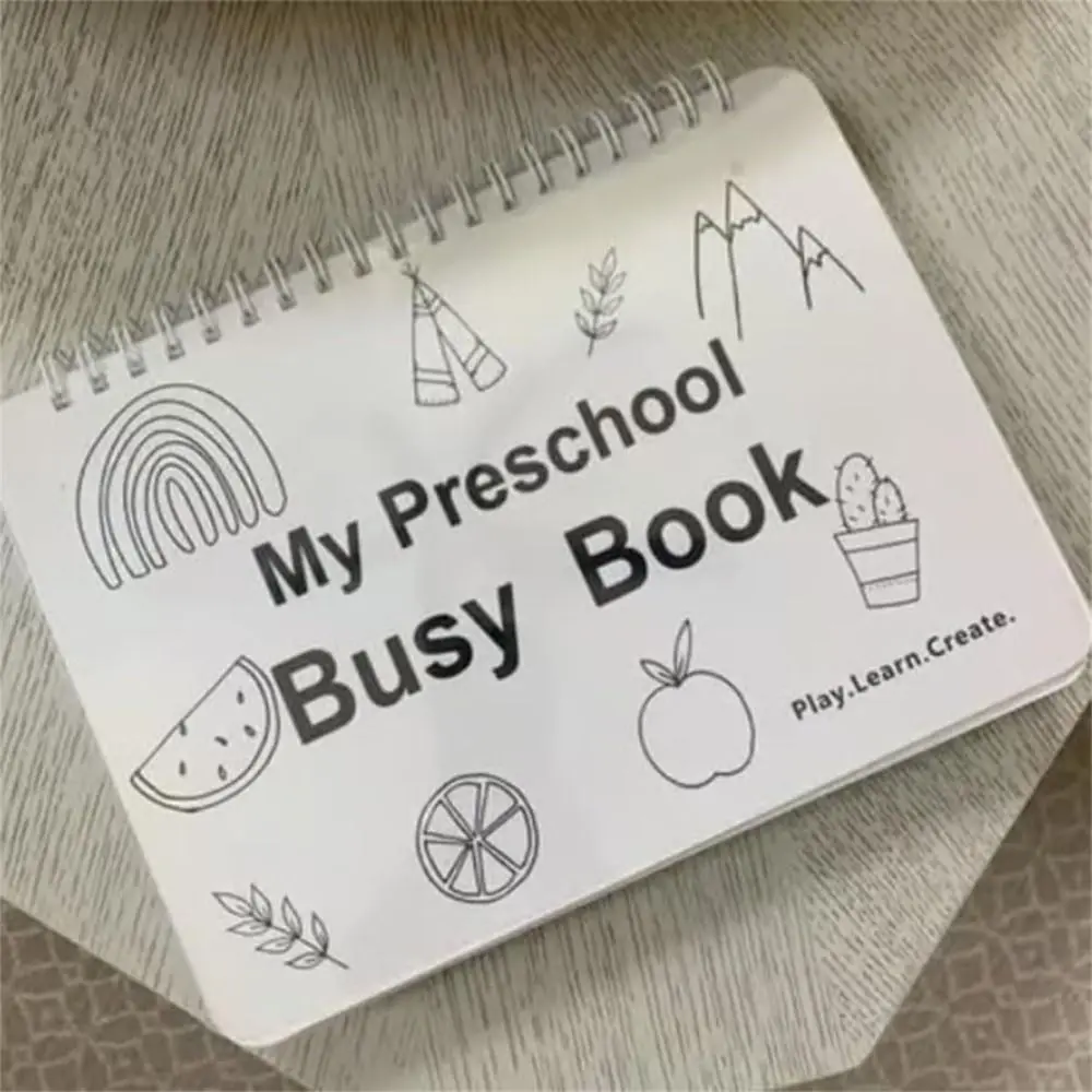 My Preschool Busy Book Preschool Learning Activities for Kids Education Workbook Activity Binder Learning Toys