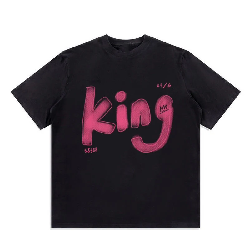 

Basketball King T Shirt 2023 Streetwear Tops Men's 100% Cotton T-shirts Mens WOMEN T Shirts