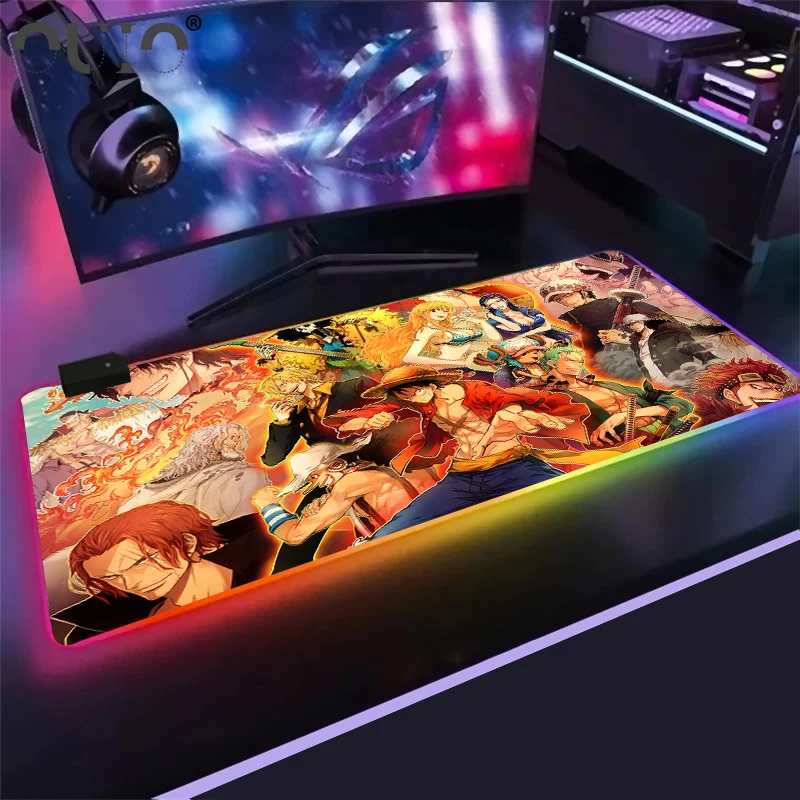 

OUIO аниме игровой коврик для Мыши Компьютерный коврик для мыши RGB большой коврик для мыши игровой коврик для мыши Большой Коврик Для Мыши Ком...