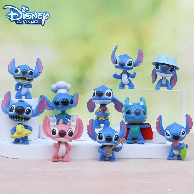 Figurines d'anime Disney Stitch pour enfants, micro paysage