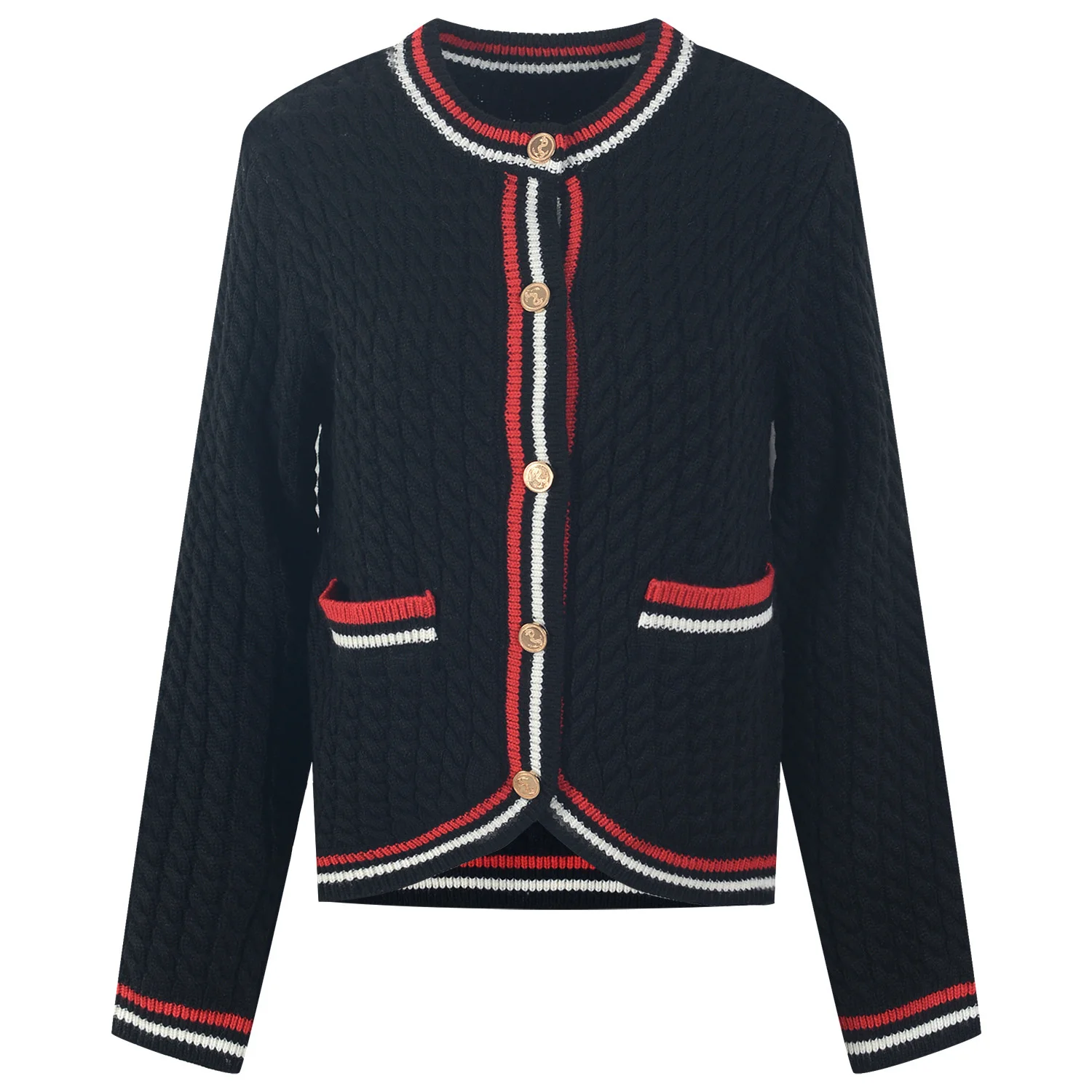 

Korean Design Cardigan Women Wool Autumn Winter Jacket Long Sleeve Casual Luxury Sweater Loose High Quality
