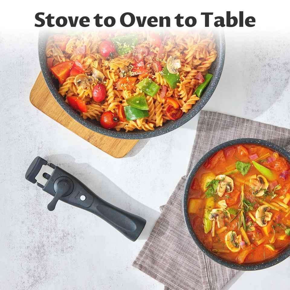 Nonstick Induction Cookware Set 13 Pieces Stackable