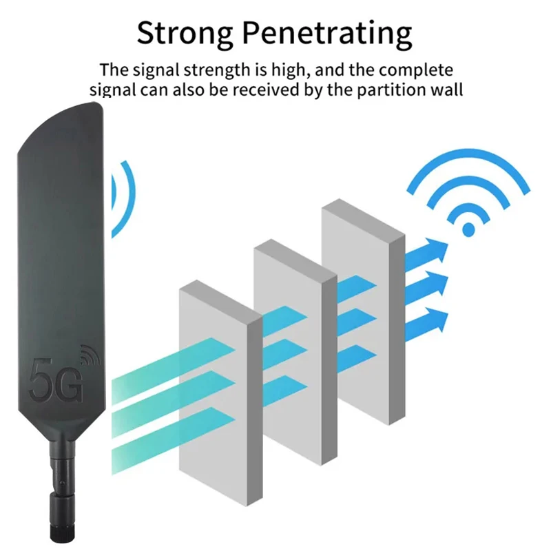 Antenna Signal Booster 4G Antenna LTE Antenna Original 5G 4G LTE SMA External Antenna For Modem Router 40dBi Folding Signal Booster Wide Range 600 6000Mhz 1Piece