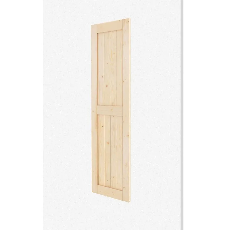 Double 24×84" Doors Sliding Barn Wood Door Panels with 8ft Hardware Kit Easy DIY Assembly Required Perfect for Warehouse 3
