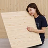 35*35cm 10Pcs 3D Wood Grain Wall Sticker Self Adhesive Waterproof Living Room Kitchen Background Wall Decoration 1