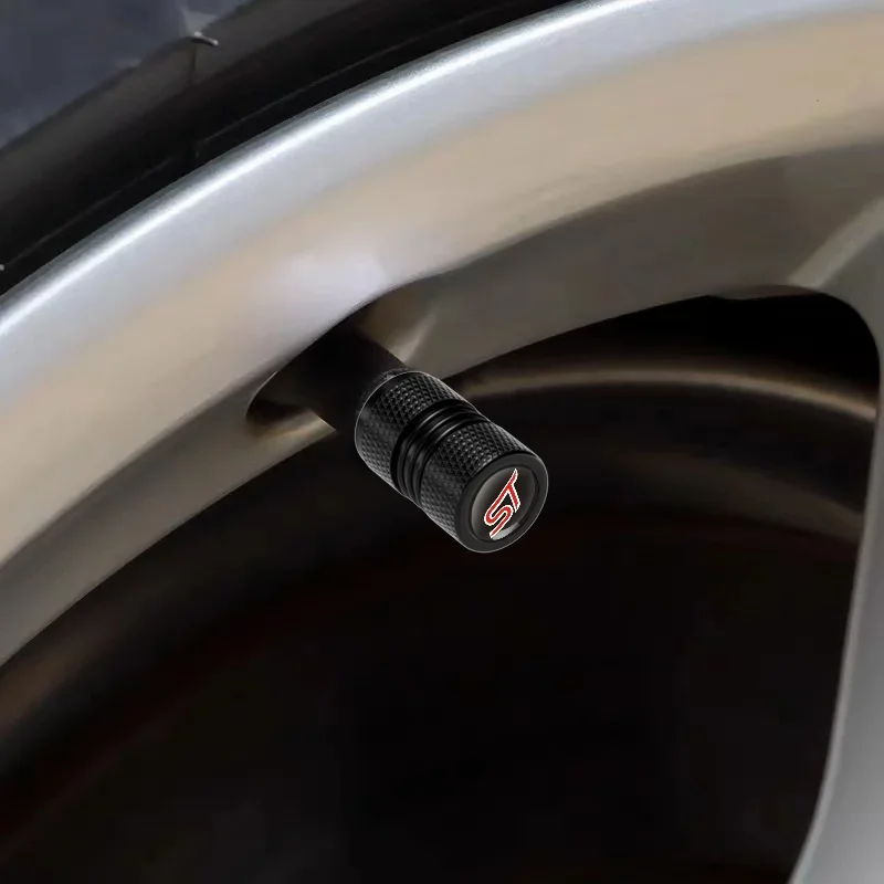 자동차 타이어 휠 밸브 캡 타이어 림 스템 커버, 포드 ST 라인 포커스 X 2 3 몬데오 피에스타 쿠가 MK2 MK3 MK4 액세서리, 로트당 4 개