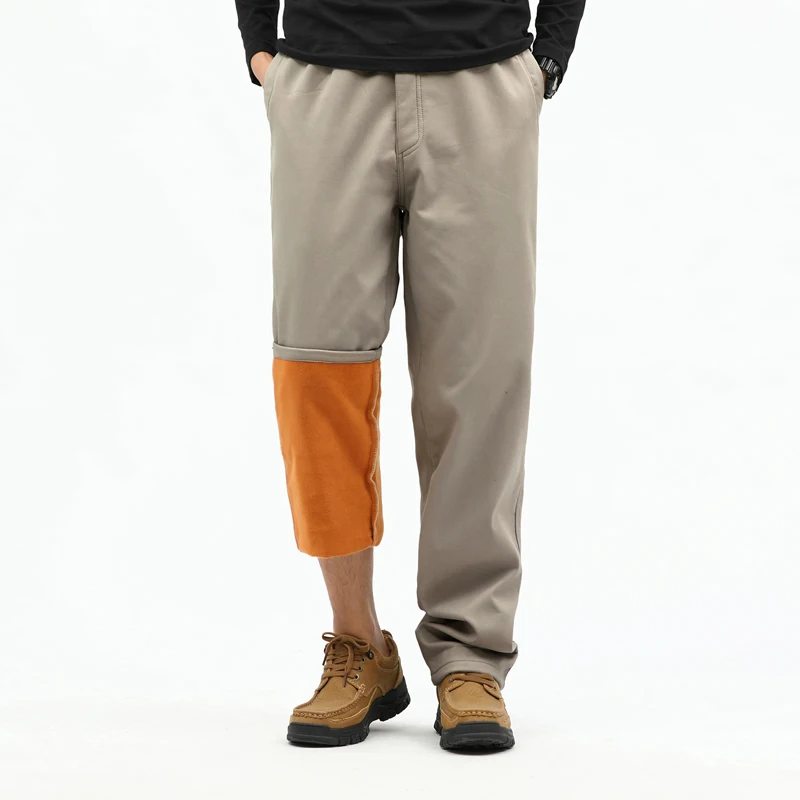 IPPOLICH Pantaloni casual in cotone autunno/inverno da uomo Pantaloni dritti dalla vestibilità ampia Pantaloni da jogging da strada Pantaloni cargo in velluto 3