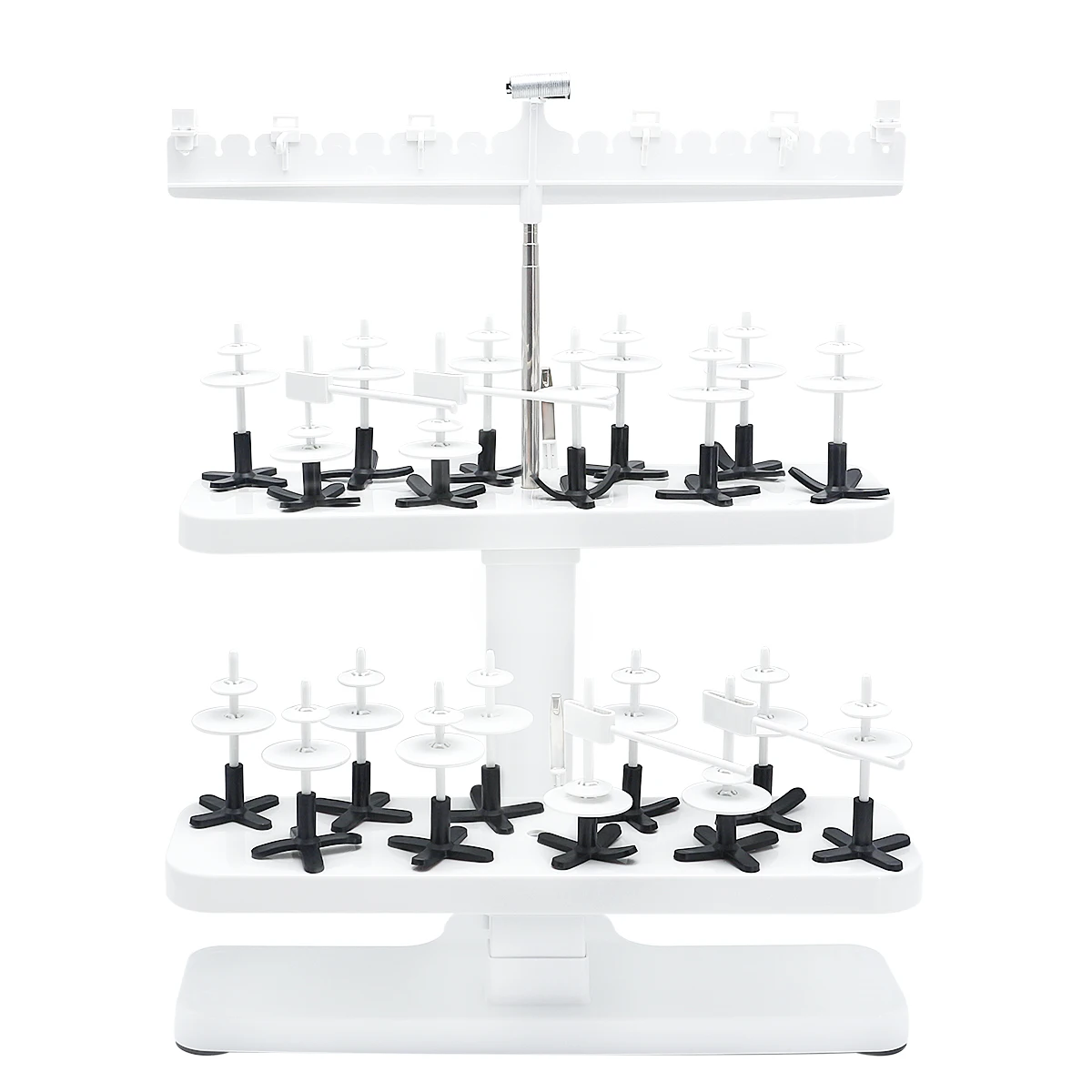 20 Spool Thread Stand Embroidery Machine Sewing Quilting Serger Machine Height Adjustable Cone Thread Holder Rack Universal