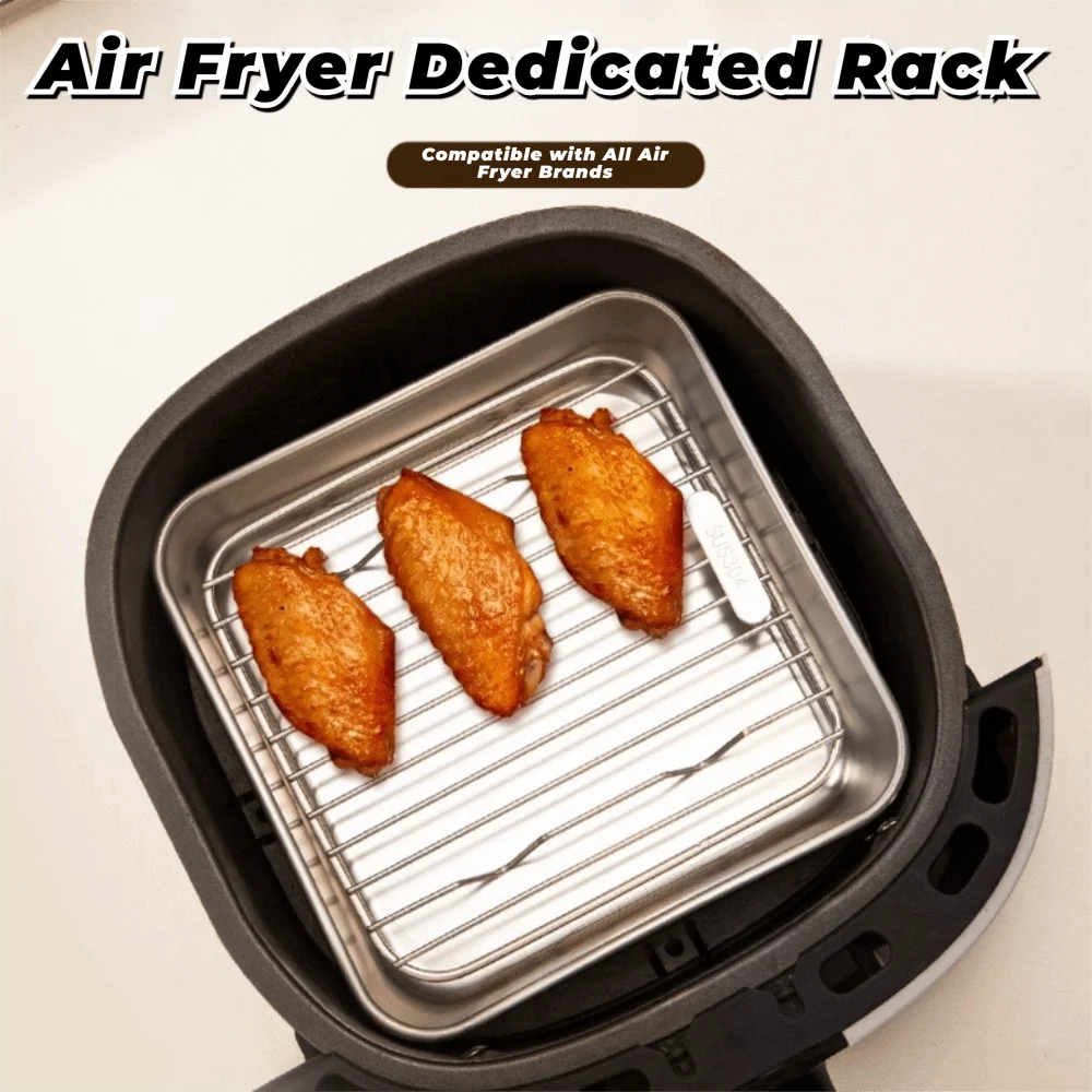Stainless Steel Round Square Cooking Rack with Foot for Home Kitchen