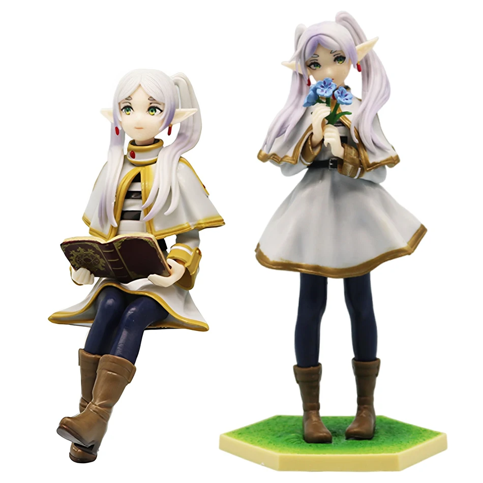 Frieren Q-Version Magician Elf Figurine - PVC Anime Character Ornament Toy Gift
