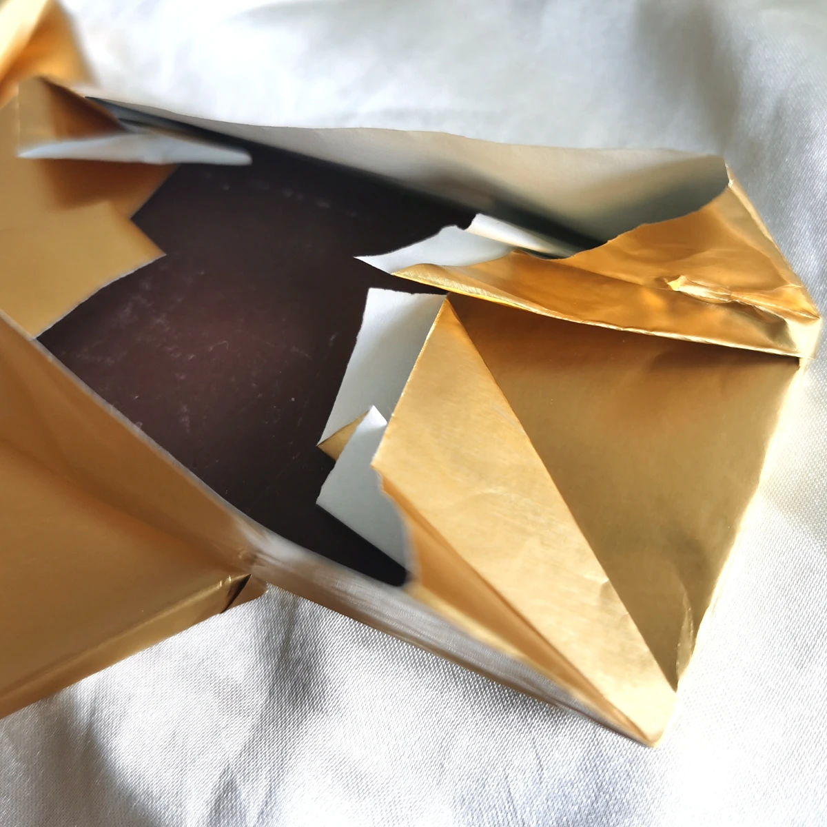 500 Feuilles En Aluminium Doré Pour Emballage Chocolat/bonbons - Format 12x12 Cm - Papier Alimentaire Non Chauffable