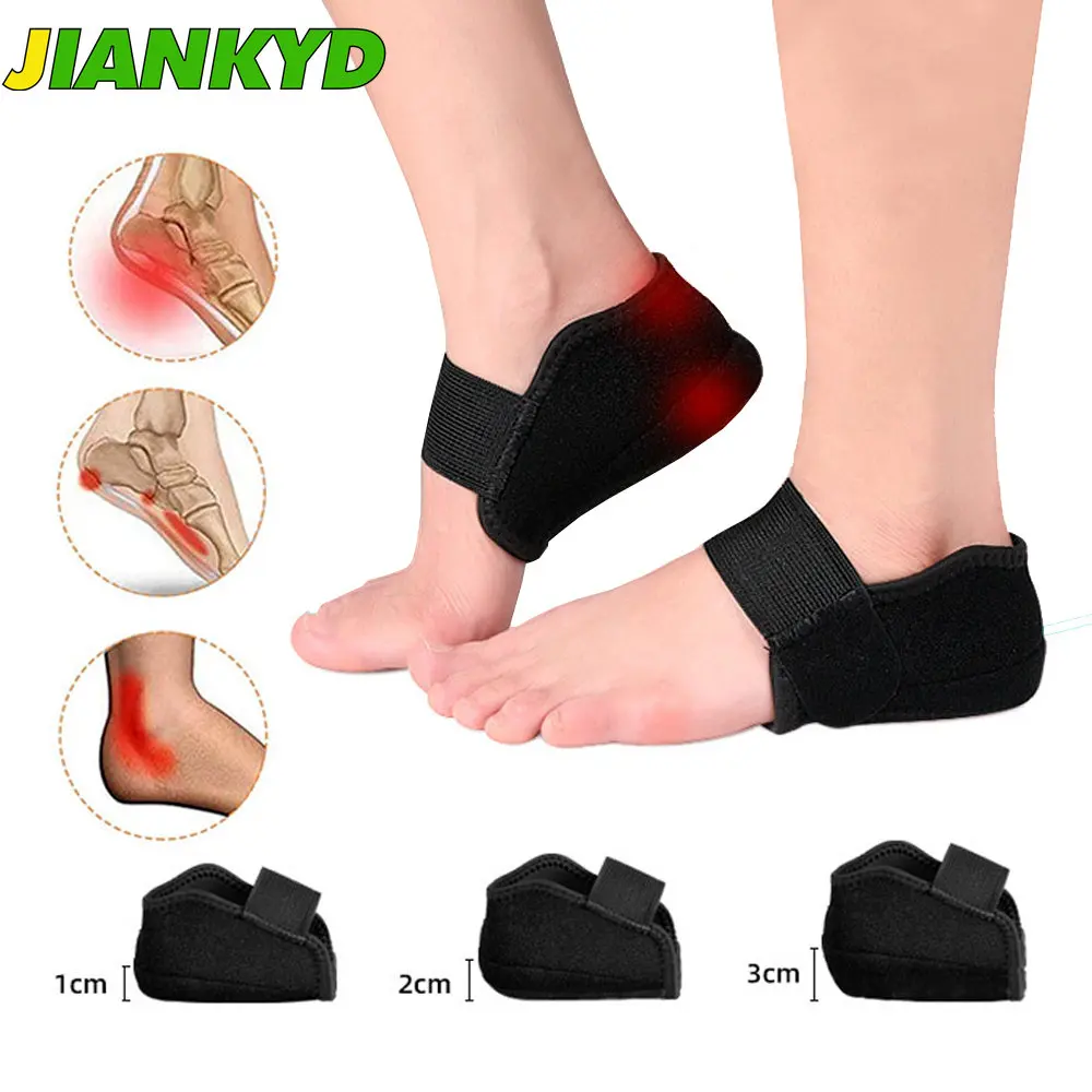 

1Pair Invisible Height Increase Silicone Socks Gel Heel Pads Orthopedic Arch Support Heel Cushion Soles Insole Foot Massage