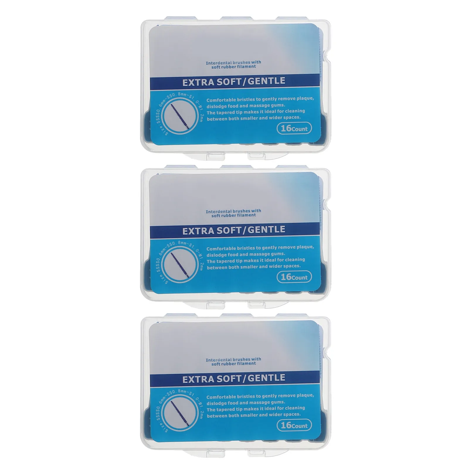 48Pcs 치간 브러쉬 치아 클리너 다양한 색상 휴대용 구강 관리 도구 효과적인 치아 청소 치실 픽