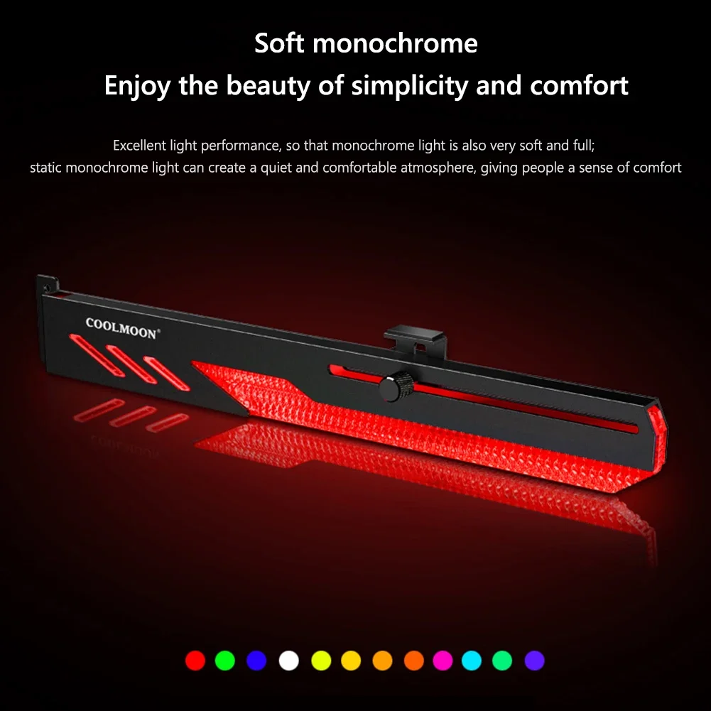 Graphics Card Holder Customized Video Card Stand GT8 Horizontal 5V 3Pin ARGB GPU VGA Holder Desktop PC Case DIY Accessories