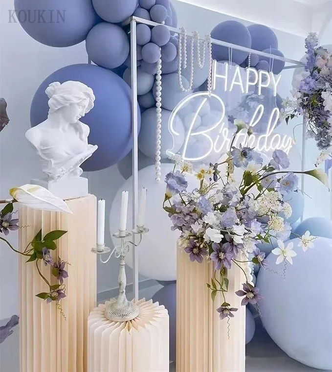Klappbare zylindrische Basishalterung für Party-Säulen-Display-Dekoration, geeignet für Hochzeitsfeier, runde Tisch-Kuchen-Display-Rack – Detail 7