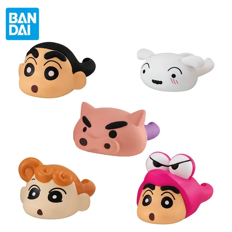 

BANDAI Оригинальные фигурки гасяпон Crayon Shin-chan, аниме-фигурки, кольцо, экшн-фигурки, игрушки для мальчиков и девочек, детские подарки на день рождения