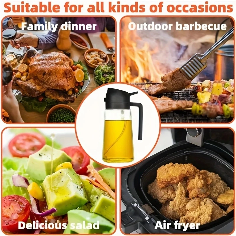 Kitchen Oil Sprayer Household Spray-pour Dual-purpose Air Fryer Olive Oil Cooking Barbecue Sprayer