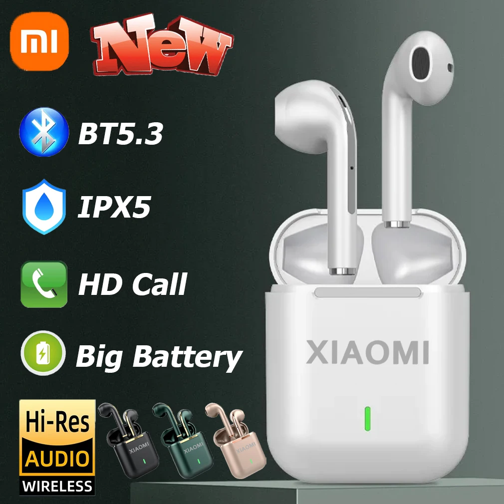 

Original Xiaomi New J18 Pro Wireless Bluetooth 5.3 Earphone IPX5 Waterproof HD Call Hifi Sound Sports Gmaing Headsets With Mics