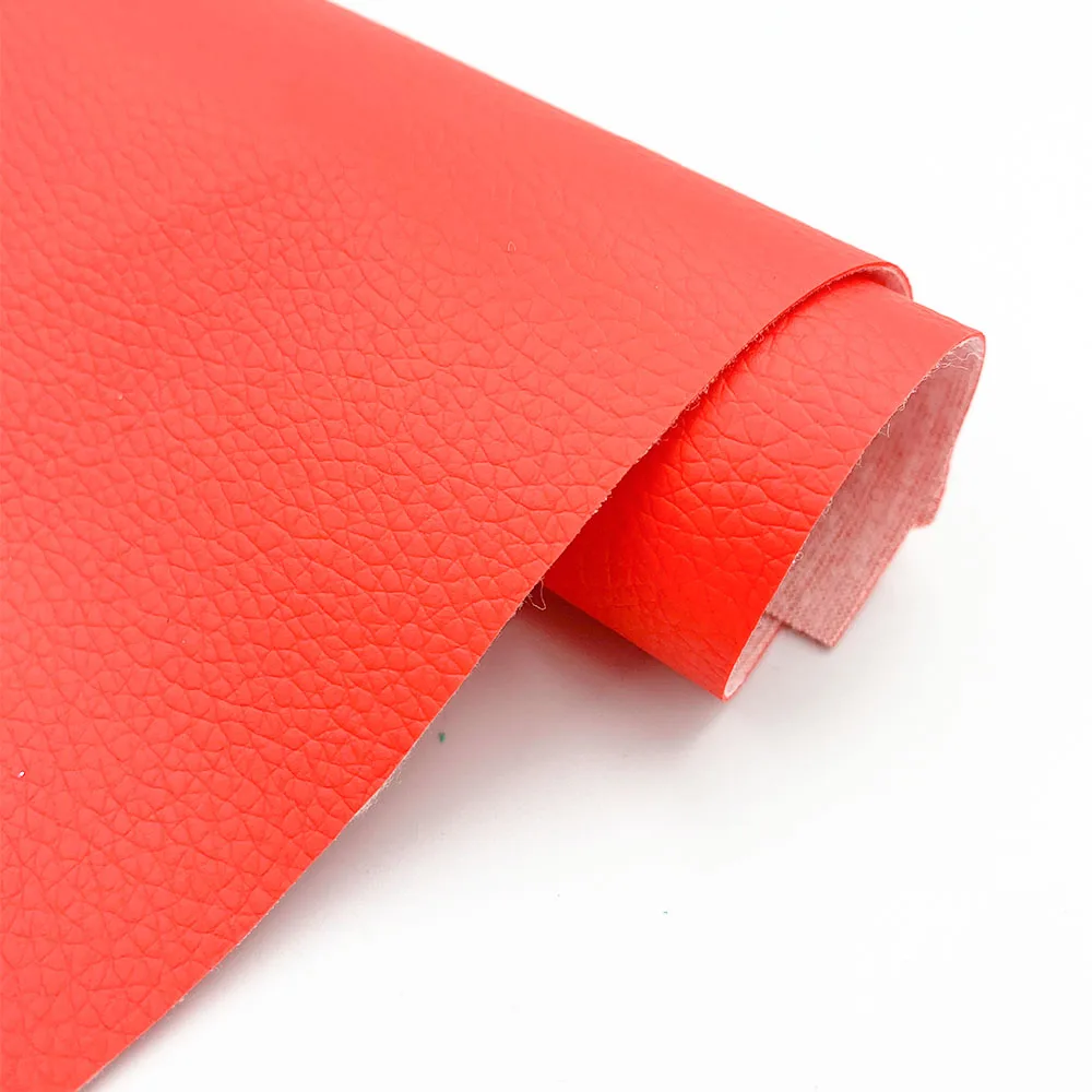 Litchi Faux PU Leather Fabric for DIY Crafts and Creative Projects