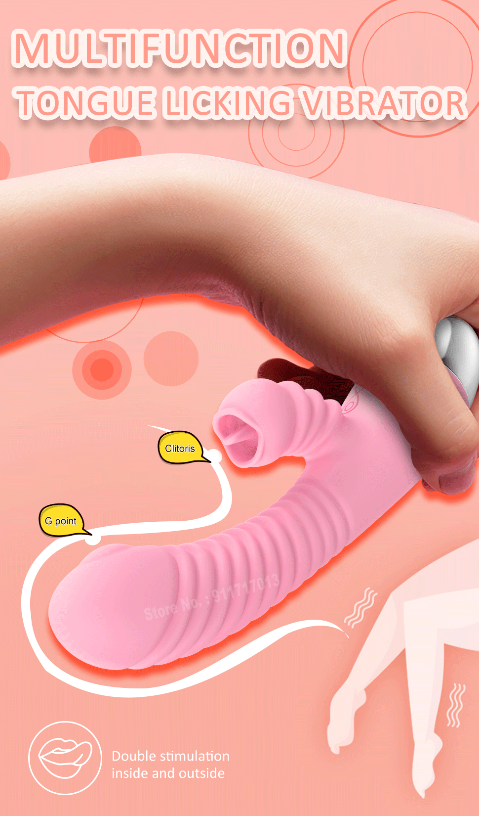 New 2024 Licking Vibrator for Women Clitoris Stimulator Vaginal Massager Female Vibtator