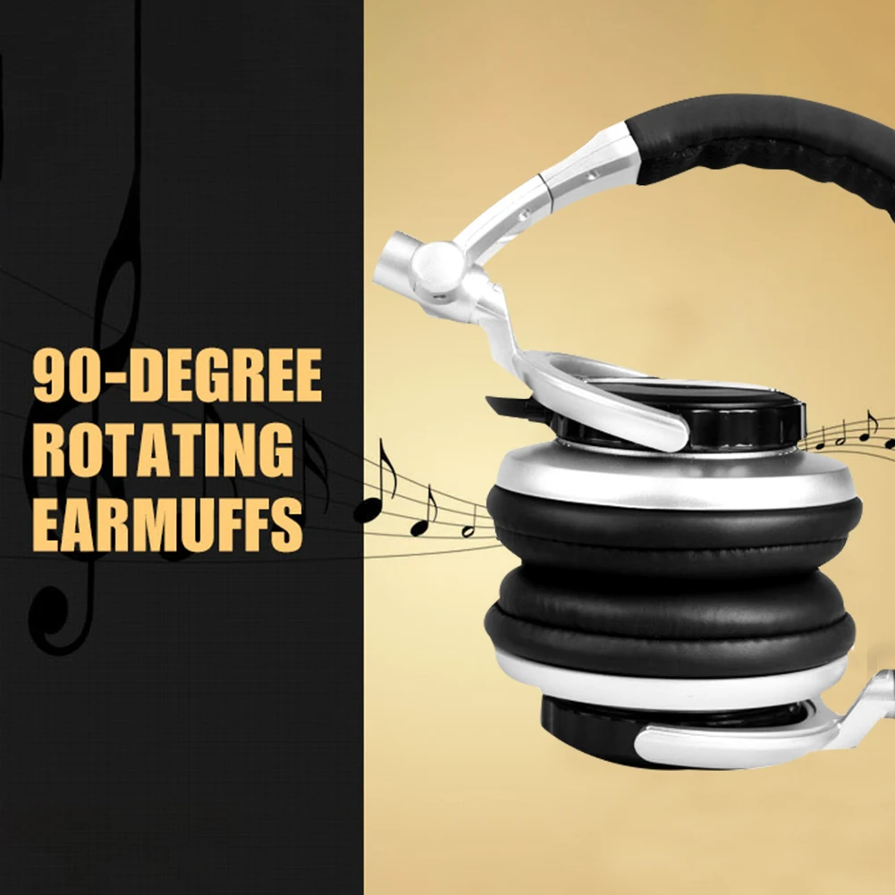 SENICC ST-80 DJ Music Headphones Foldable Headset 3.5mm Jack HIFI Earphones