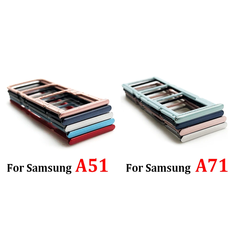 SIM 카드 트레이 슬롯 거치대 어댑터 액세서리, 삼성 A51 A515F A515 A71 A715F A715