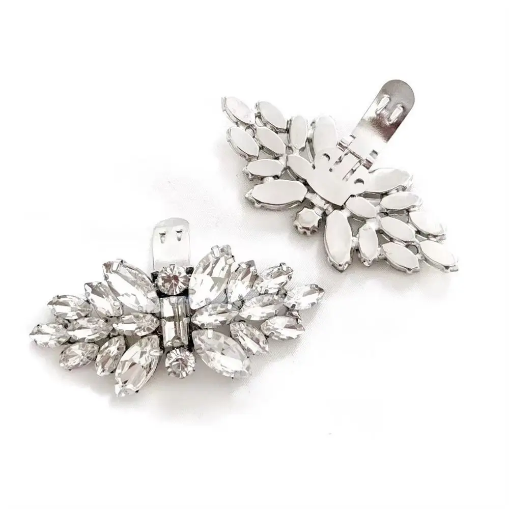 1 Stück mehrere Stile Dame Schuh clips Hochzeit Braut Schuhe Dekoration Frauen High Heel Charms Strass Kristall Schuhe Dekorationen – Detail 8