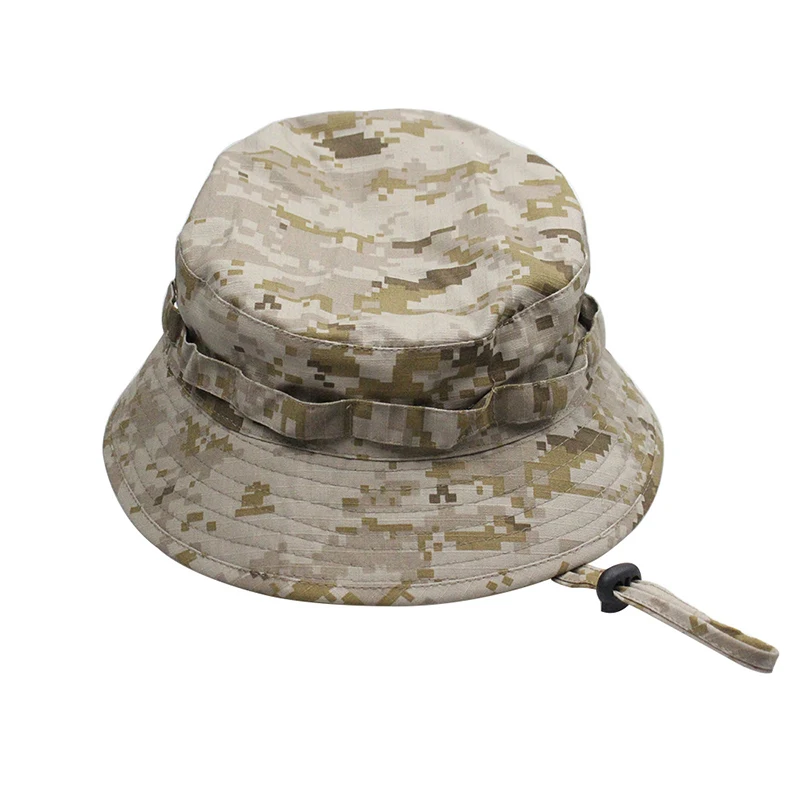 2024 Outdoor Taktische Camouflage Fischer Hut Klettern Angeln Wandern Ausbildung Reise Sonne Kappe männer Panama Eimer Hüte 58-60 cm – Detail 9