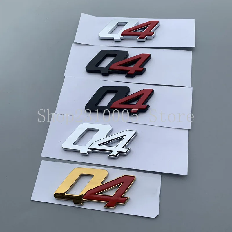 Top Abs Emblem Q4 Per Maserati Quattroporte Ghibli Car Trunk Coperchio Logo Badge Sticker Red Chrome Glossy Matte Black Gold