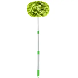 Telescopic Car Cleaning Mop with Super Absorbent Head (Green)