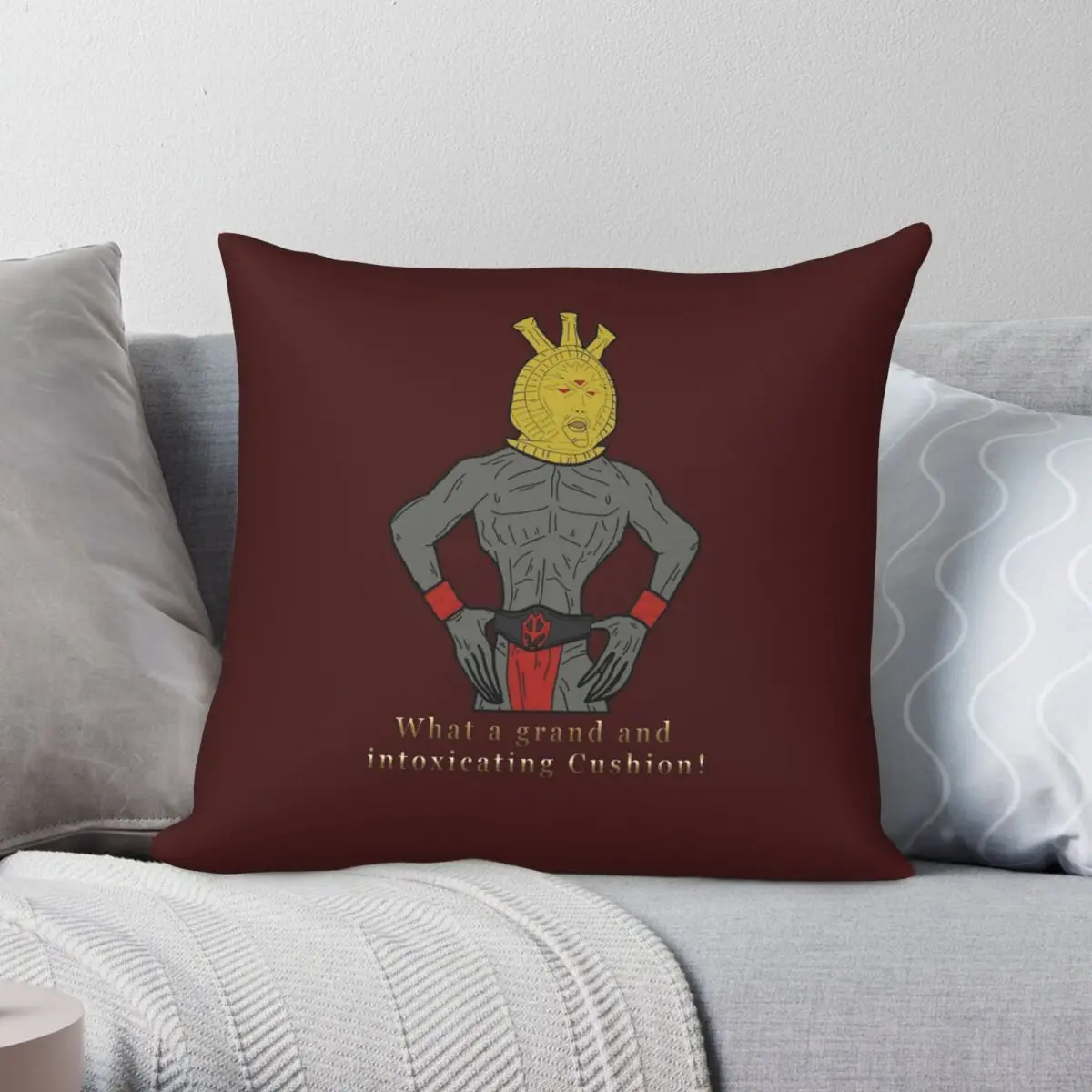 

Dagoth Ur Подушка, искусственная Полиэстеровая льняная бархатная креативная Декоративная Подушка на молнии, чехол для автомобильной подушки
