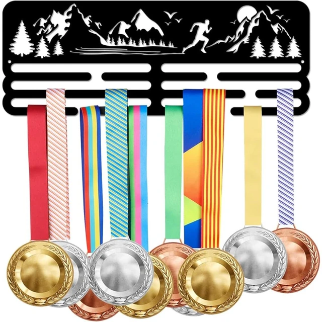 Medal Hooks Jungle Running Medal Hanger Display Wall Medal Stand Rack Wall  Storage Hanger Awards Ribbon Cheer for Over 60 Holder - AliExpress