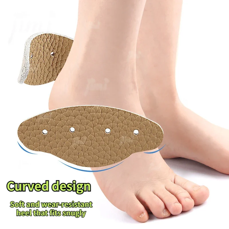 Shoe Leather Pads for High Heels Pain Reliefs for Women Adjust Size Adhesive Non-slip Shoe Pads Pain Relief Foot Care Inserts