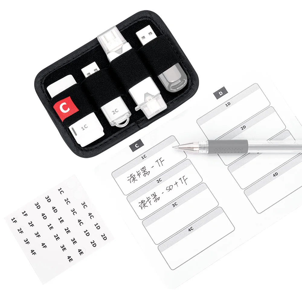 Stapelbarer rutsch fester, robuster Aufbewahrung koffer halter für 16 USB-Flash-Stick 30 Speicher karte SD SDHC SDXC/PSV/NS/CF Express Typ A. – Detail 14