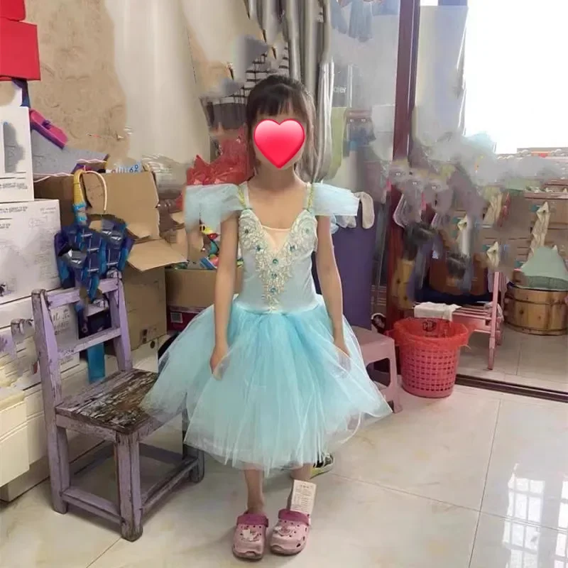 الصيف فتاة فستان الباليه توتو الاطفال ملابس الأطفال يوم Vestidos ملابس رقص الفتيات فساتين غير رسمية ثياب الباليه الزي