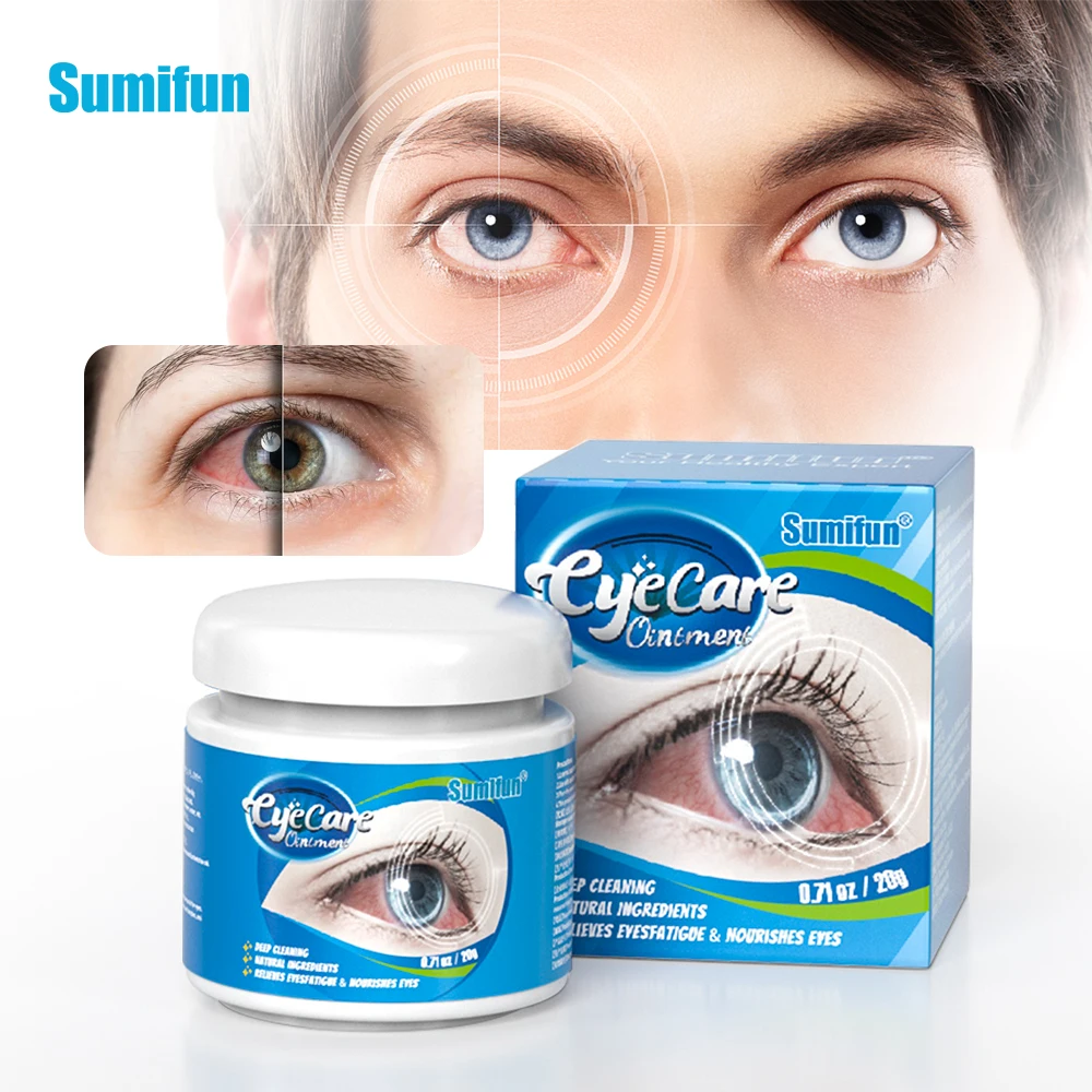 

Sumifun Eye Protection Cream Herbal Anti Fatigue Dry Eye Relief Ointment Eyesight Care Myopia Stenopeic Vision Red Blood Strike